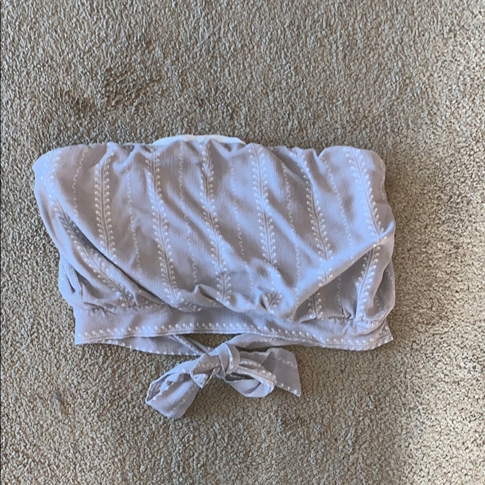 Strapless crop top
